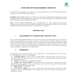 image Food Service Management Contract