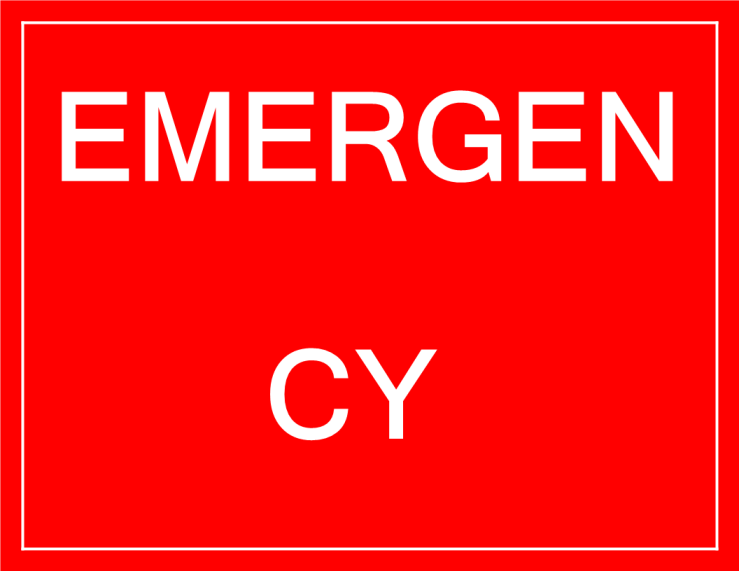 Professional Emergency Exit sign gratis en premium templates