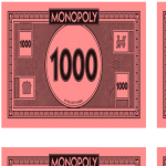 Monopoly Money 1000 Bill gratis en premium templates