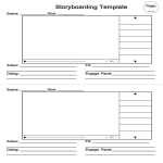 Video Storyboard A4 template gratis en premium templates