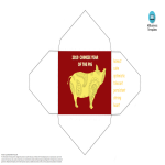 Chinese New Year Pig Red Envelope gratis en premium templates