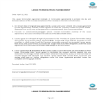 image Lease Termination Agreement