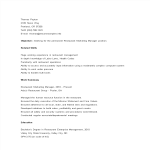 template topic preview image Sample Restaurant Marketing Cv