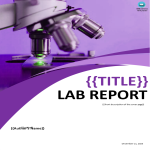 Lab Report Title Page gratis en premium templates