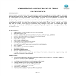 template topic preview image Administrative Assistant Bachelor Degree Job Description