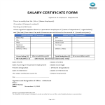 template topic preview image Salary Certificate