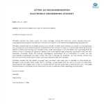 template topic preview image Electro-Engineer Letter Of Recommendation