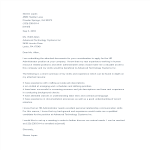 template topic preview image HR Administrator Application Letter