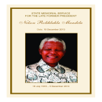 template topic preview image Nelson Mandela Funeral Memorial Service Program
