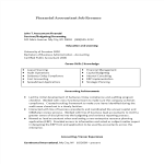 template topic preview image Financial Accountant Job Resume