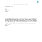 template topic preview image The Business Christmas Letter