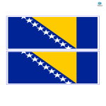 template preview imageBosnia And Herzegovina Flag