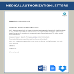 Medical Authorization Letter gratis en premium templates