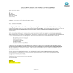 template topic preview image Job Application Letter For Executive Chef