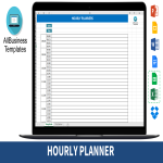 Hourly Planner gratis en premium templates