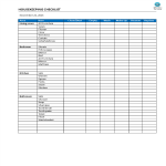 template preview imageHousekeeping Checklist