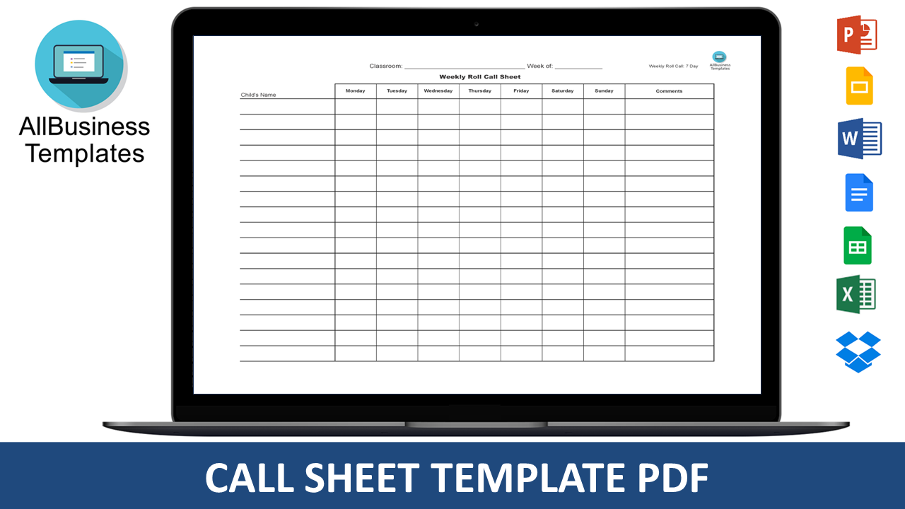 Call Sheet.pdf main image