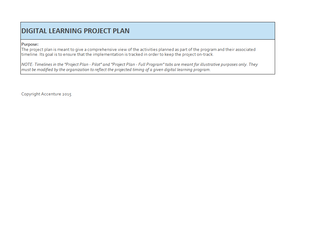 Project Planning Template main image