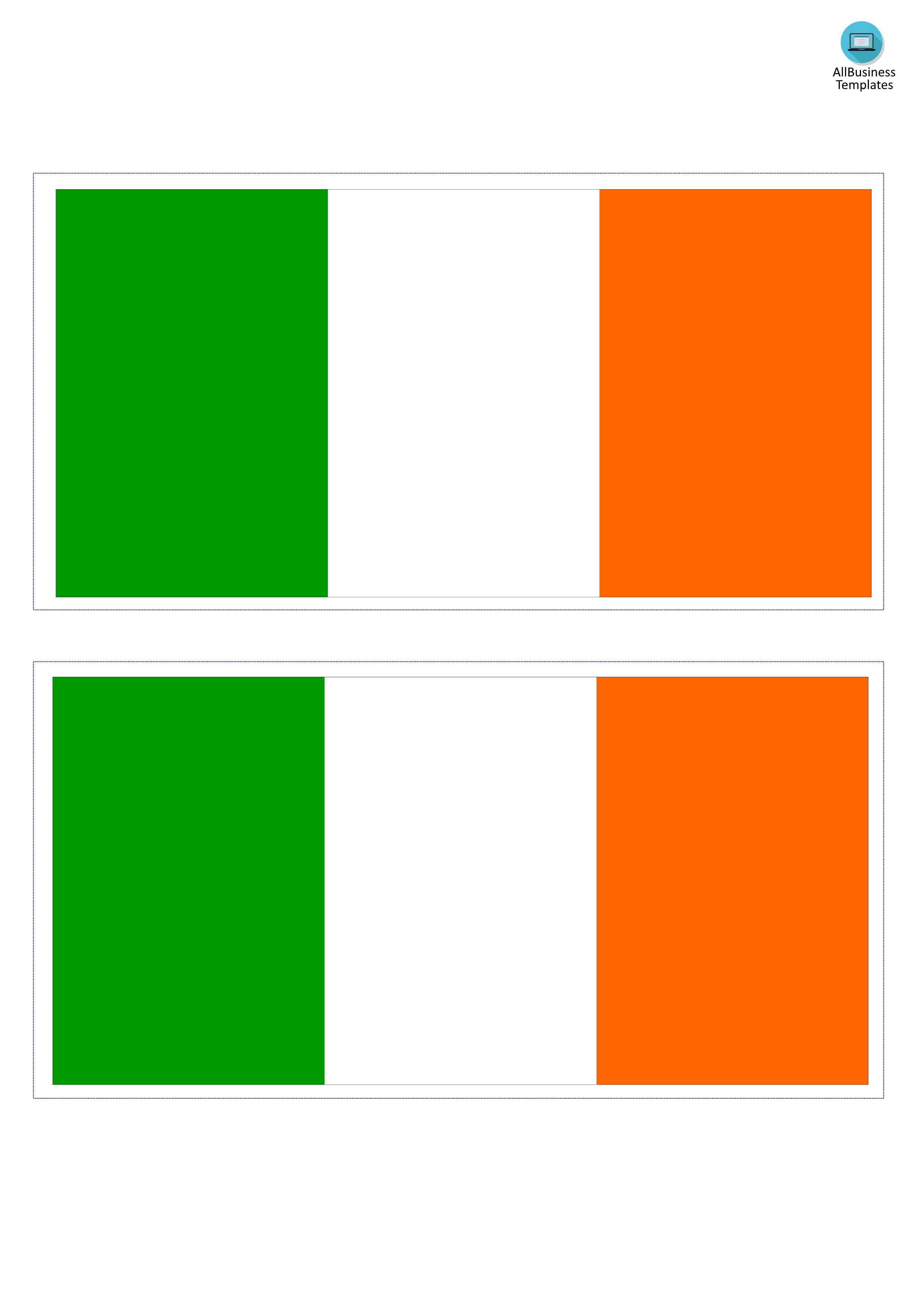 Irish Flag 模板