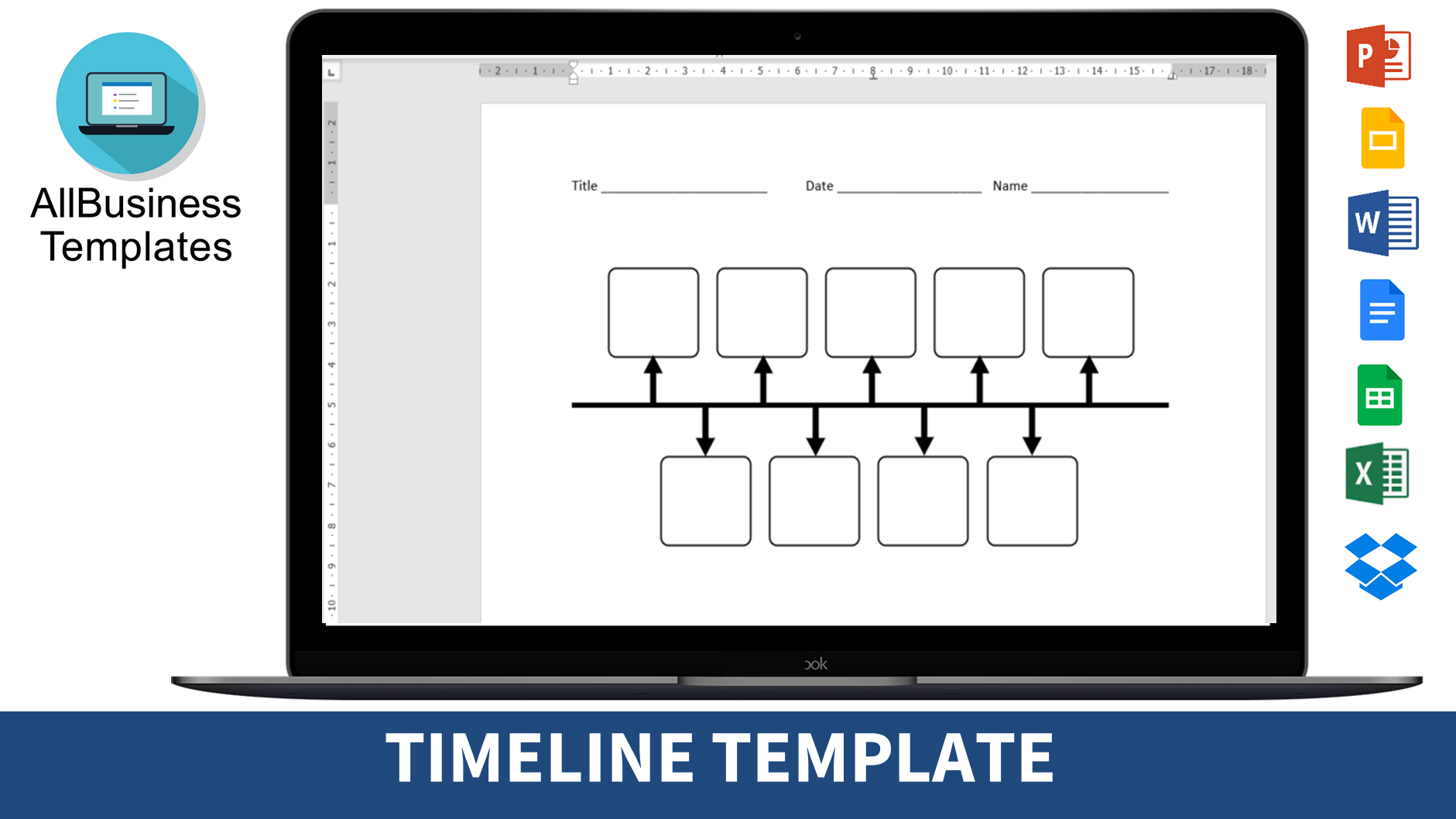 printable timeline voorbeeld afbeelding 