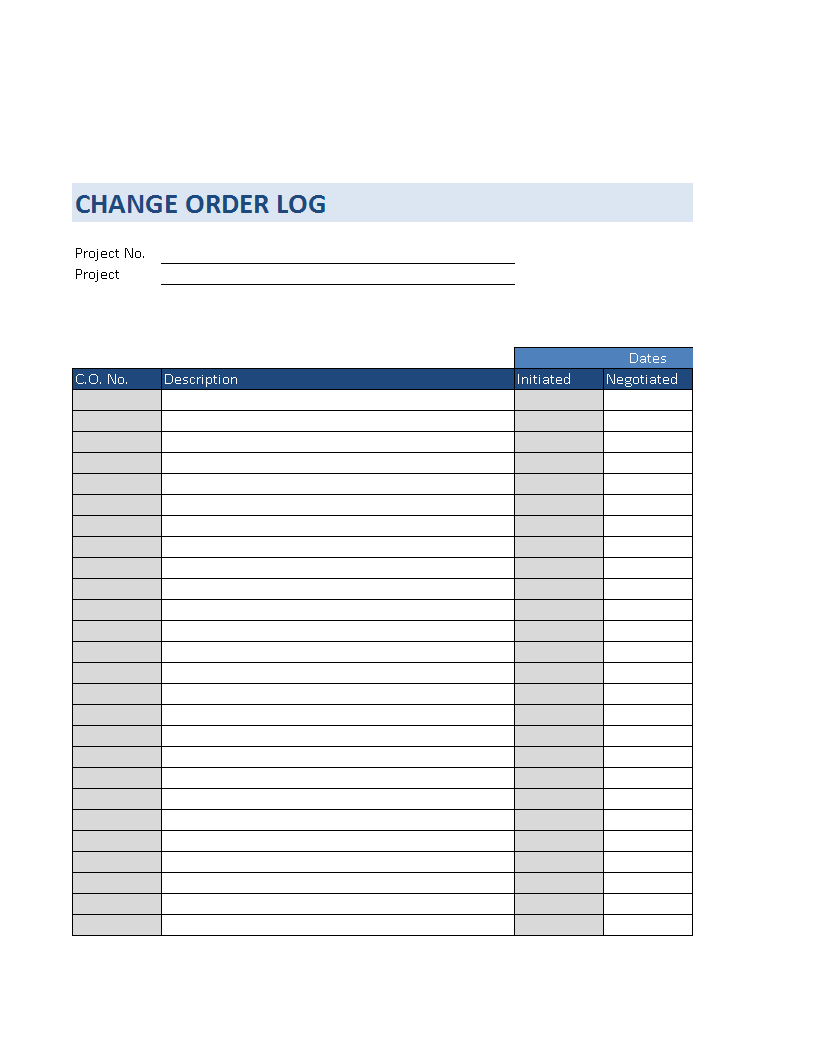 Order Form Worksheet Template main image