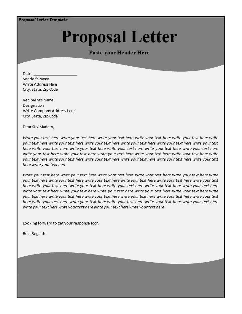 Proposal Letter main image