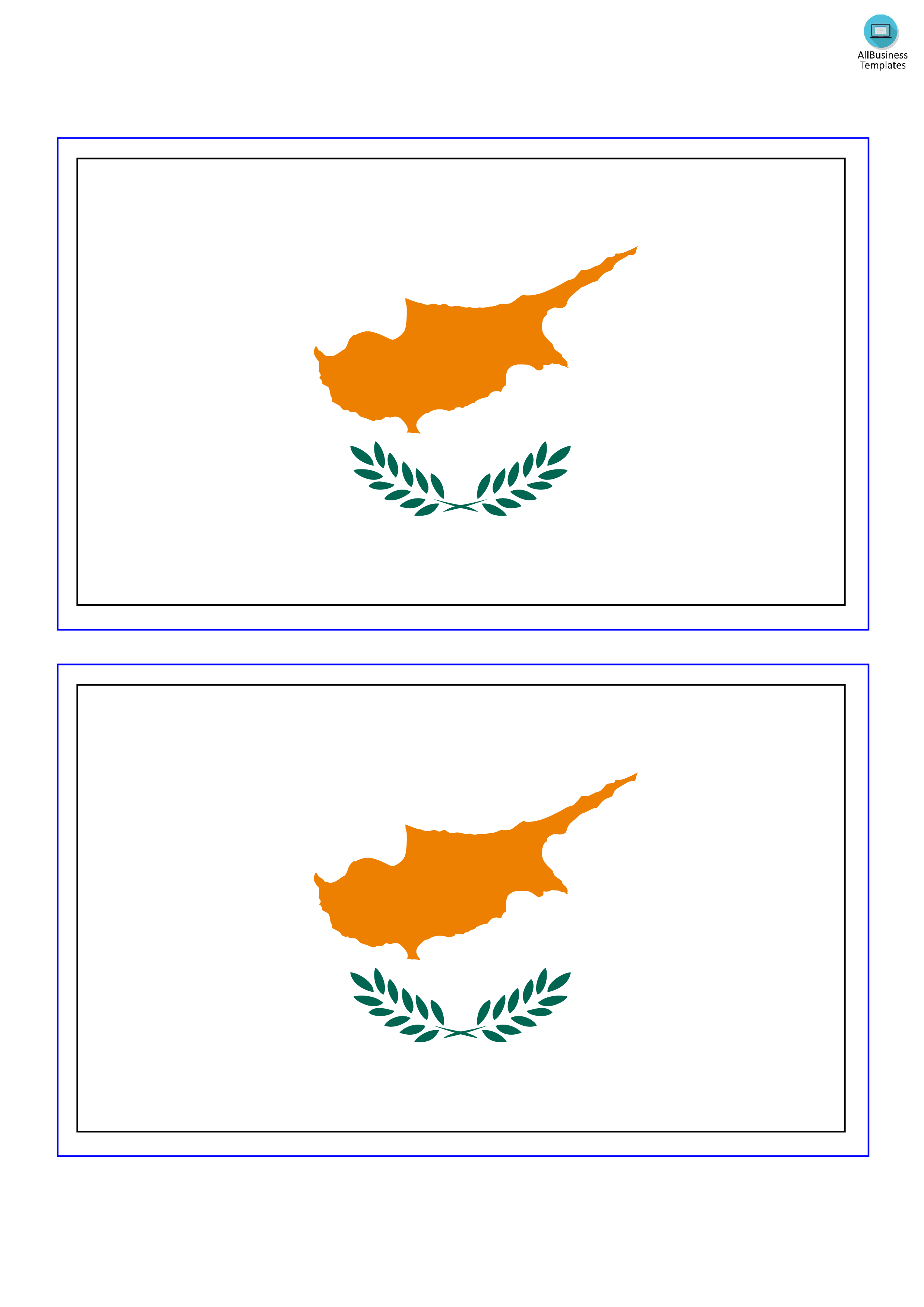 cyprus flag voorbeeld afbeelding 