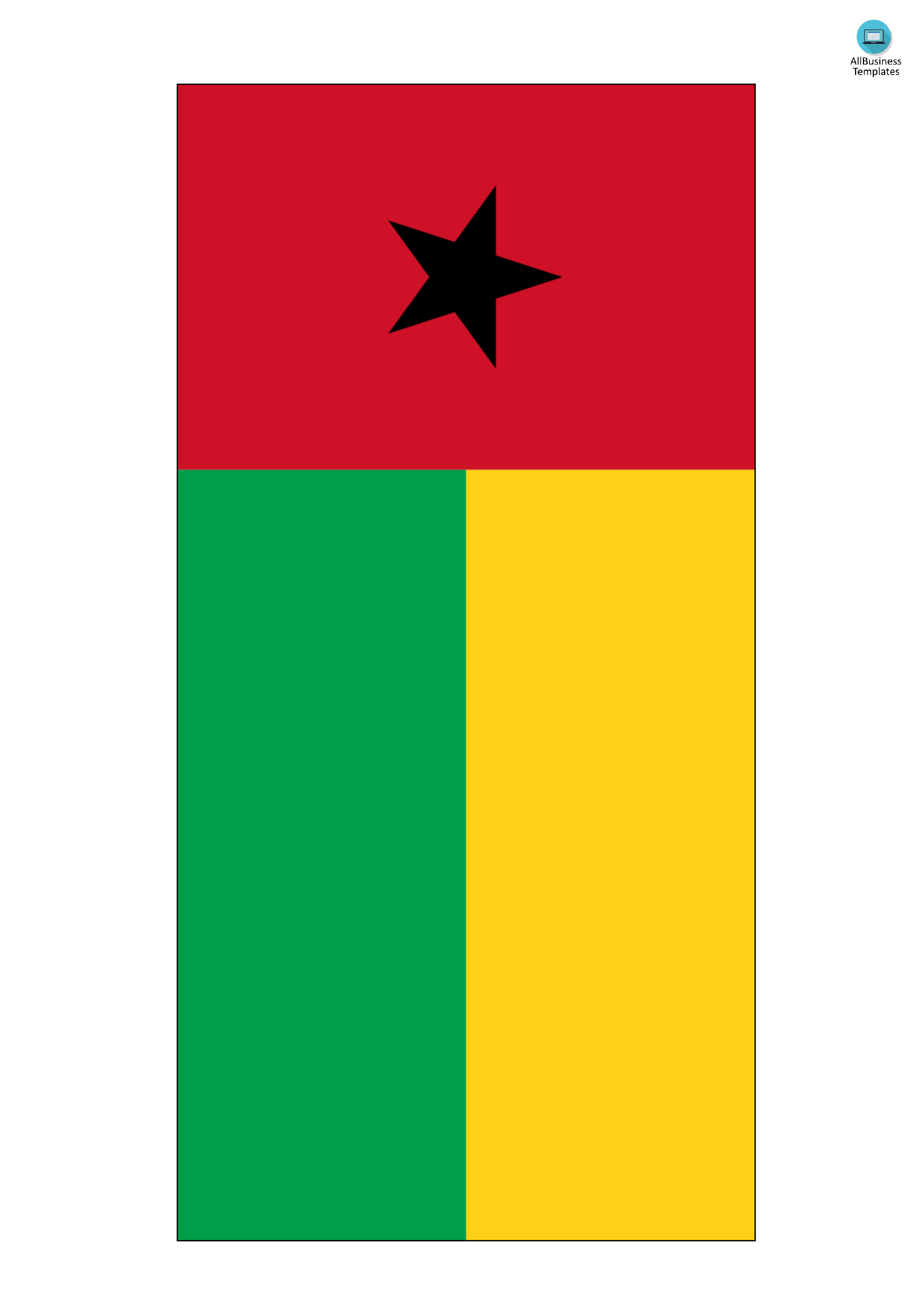 guinea bissau flag template