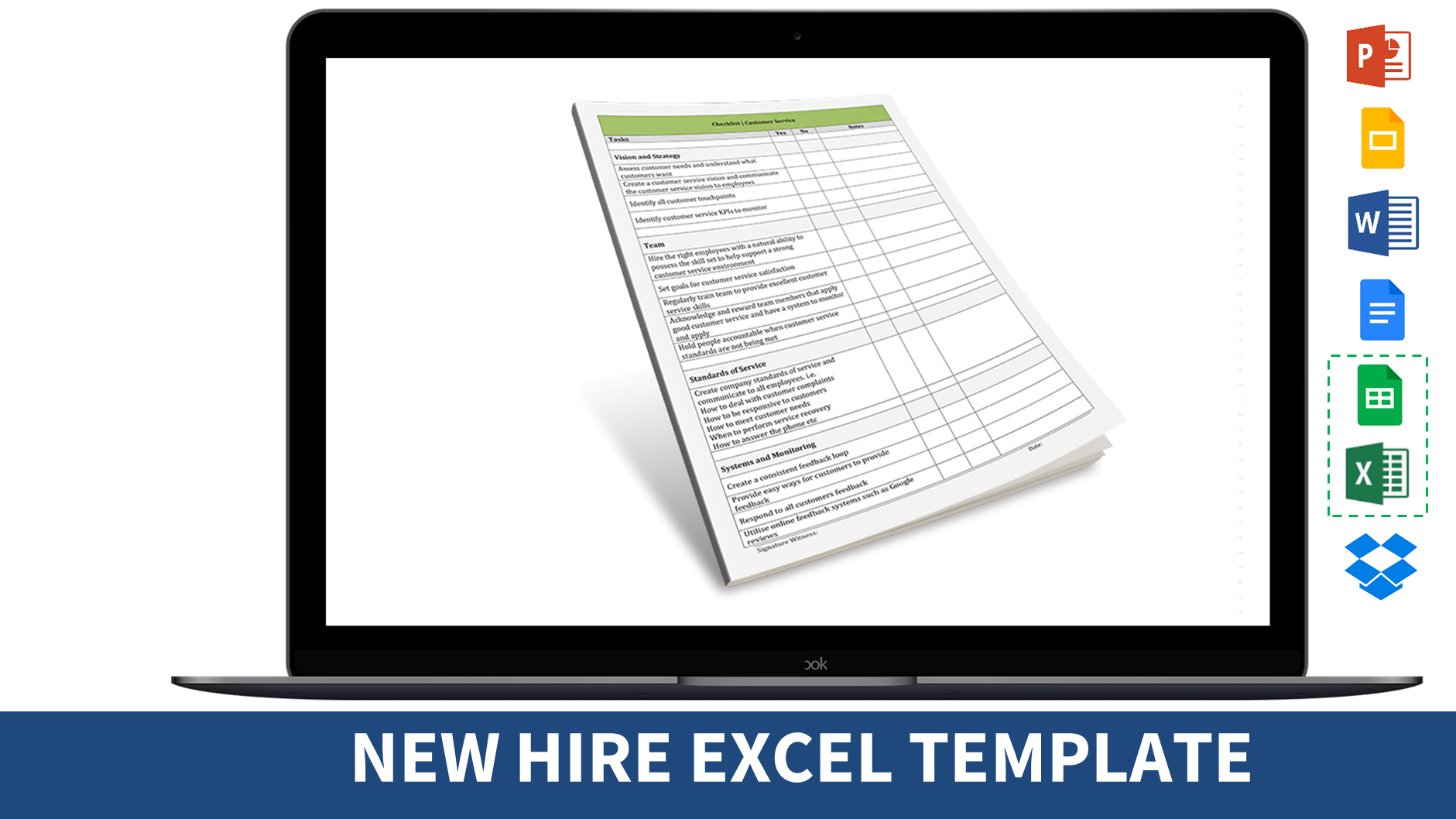 new employee hire checklist Hauptschablonenbild