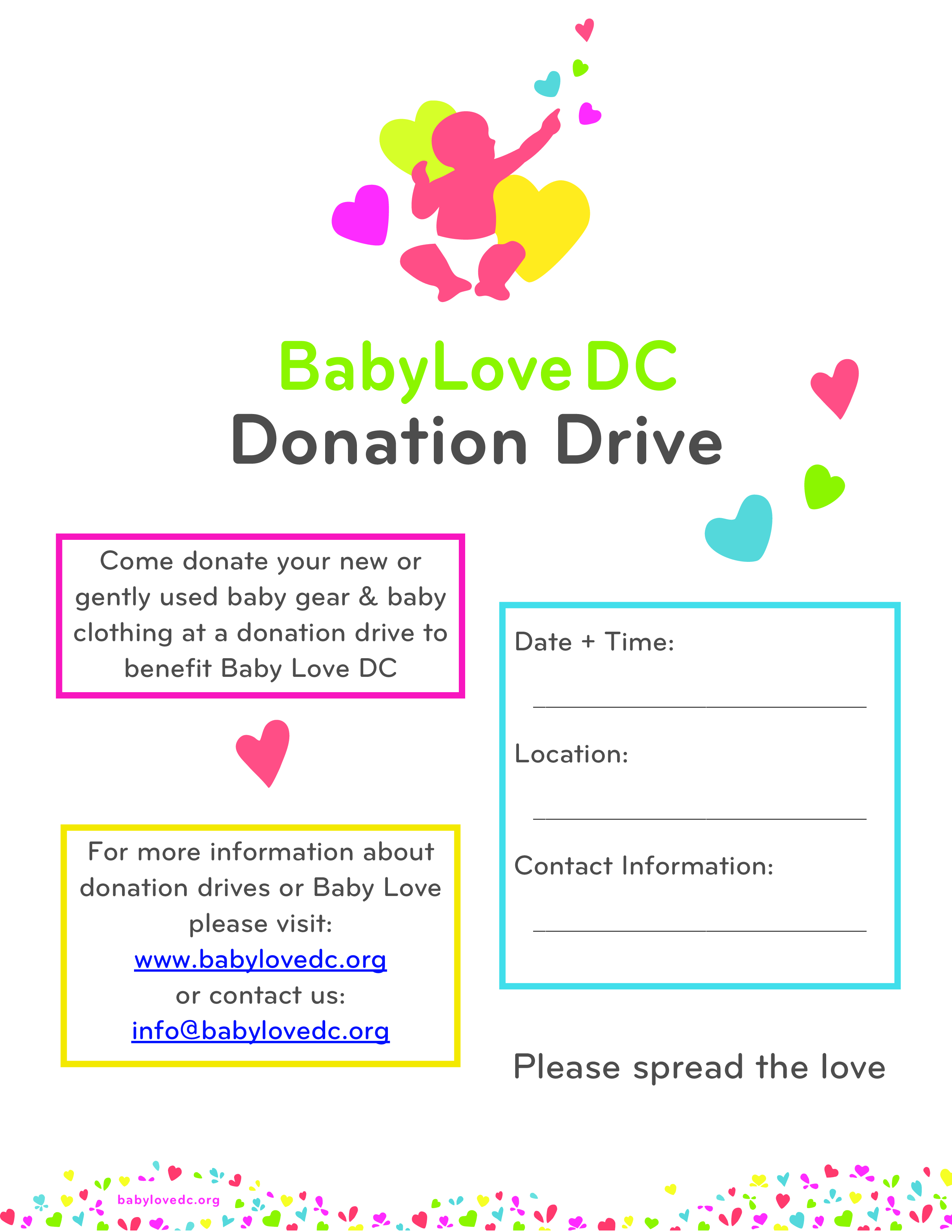 donation drive flyer Hauptschablonenbild