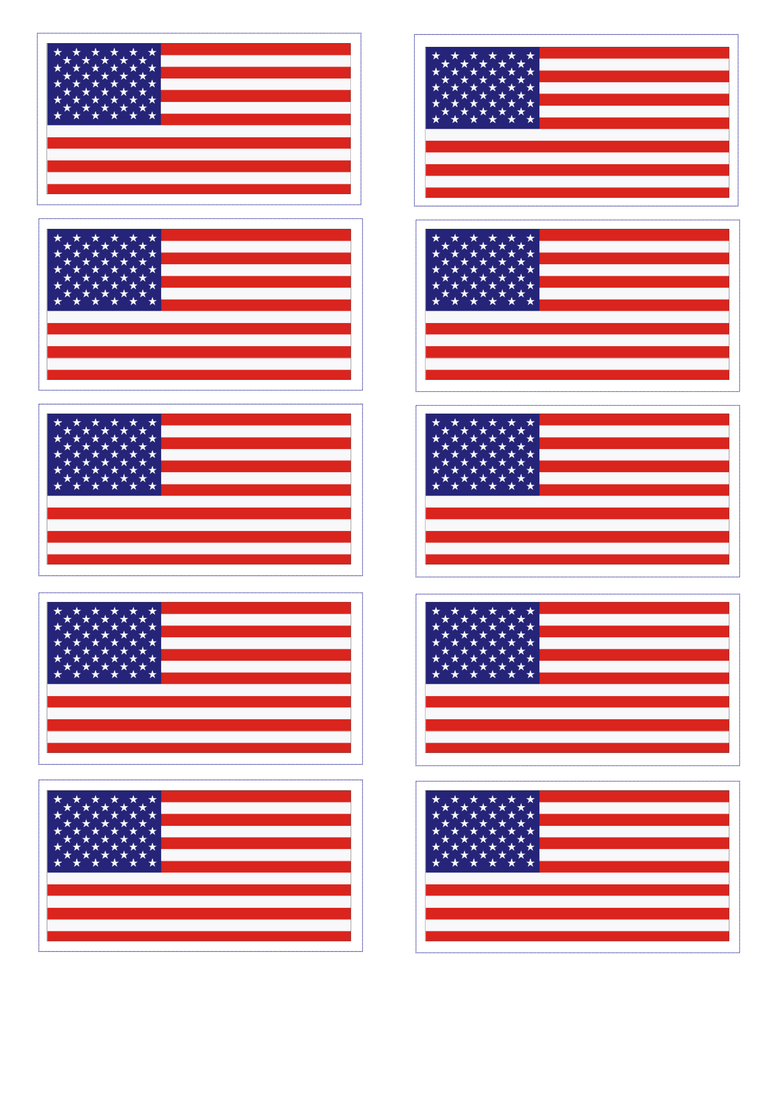 united states flag template