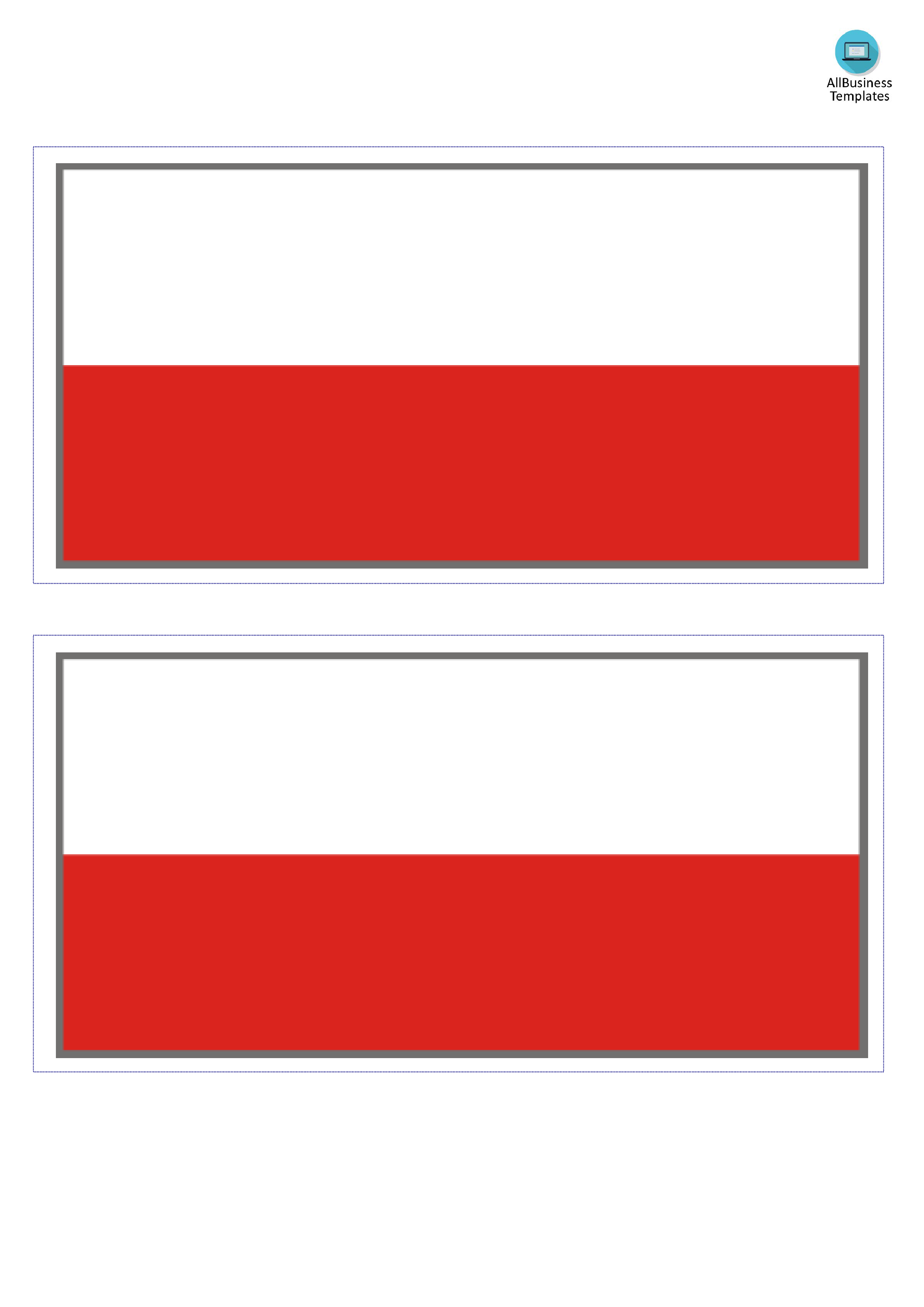 poland flag voorbeeld afbeelding 