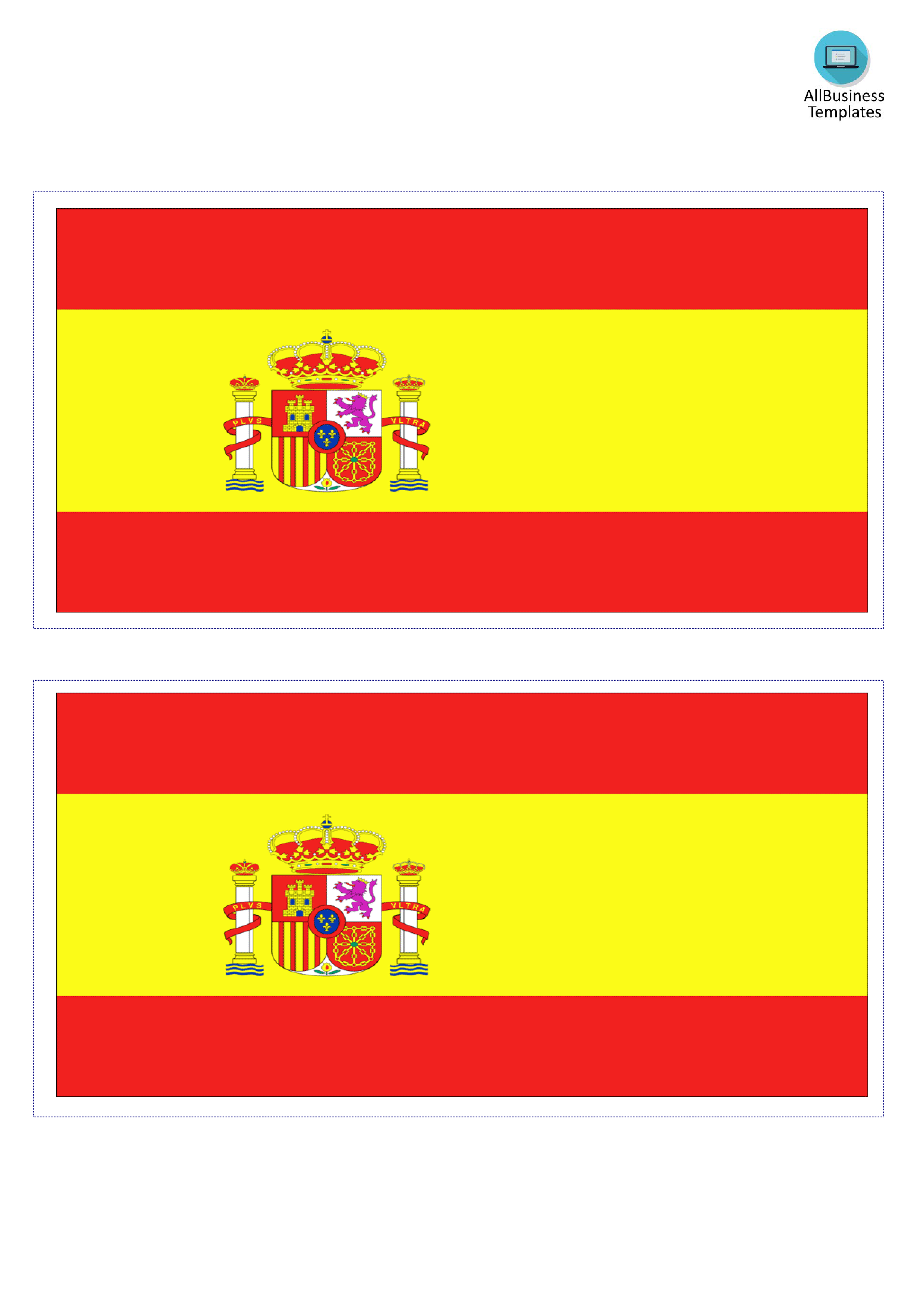 spain flag voorbeeld afbeelding 