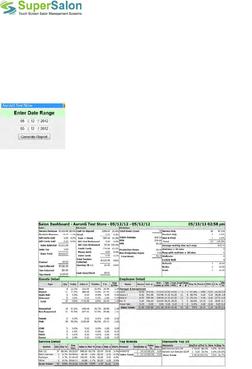 Preview Salon Management Dashboard Preview Salon Management Dashboard
