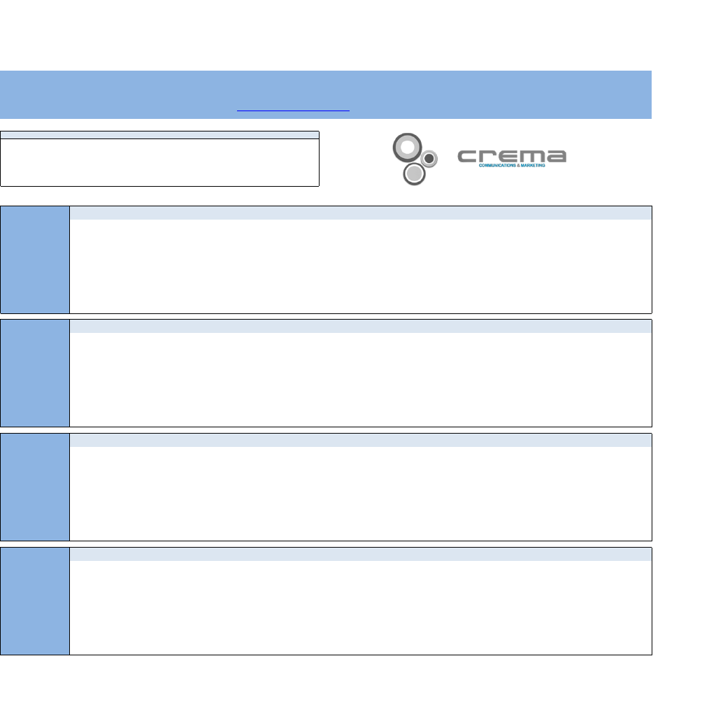 Preview Editorial Social Media Calendar