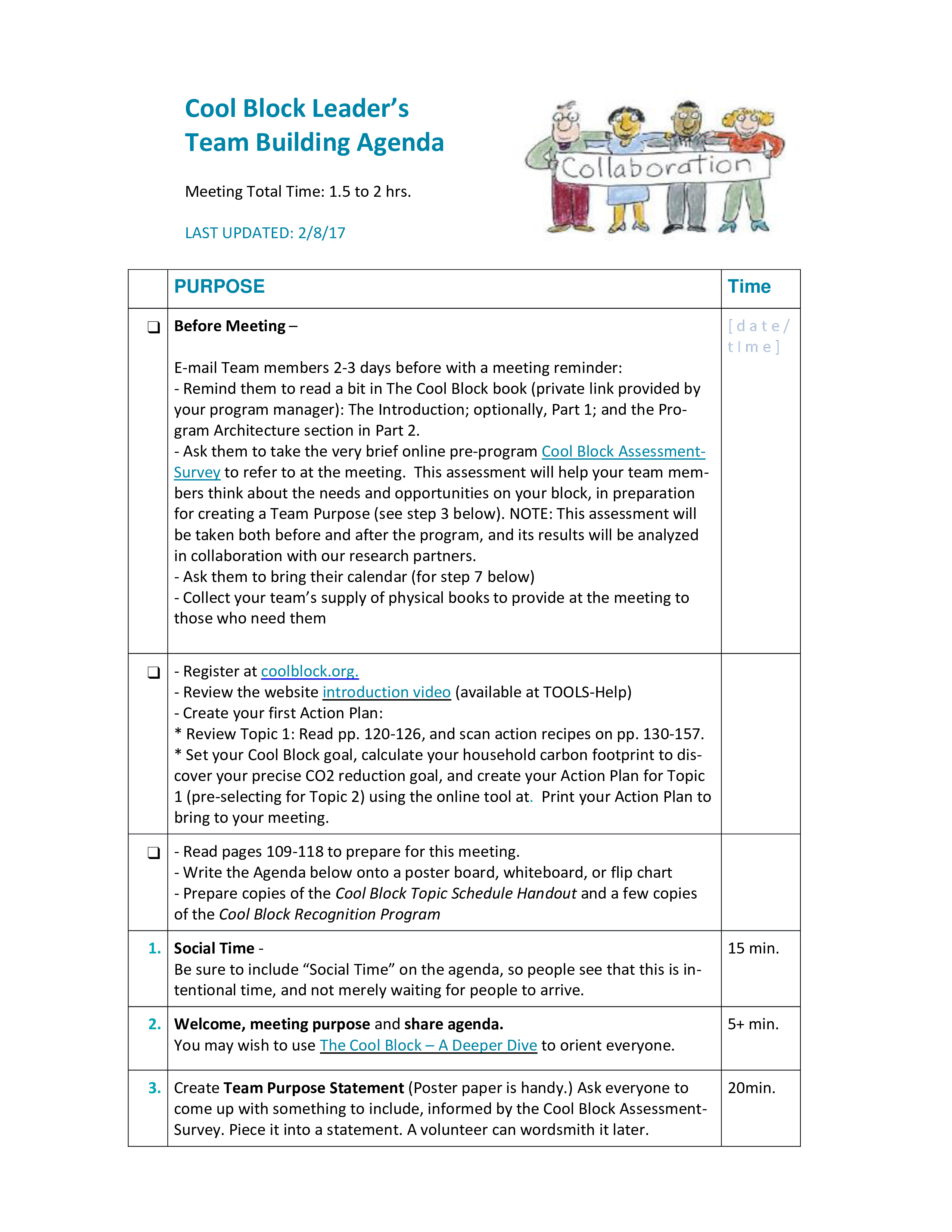 team building agenda schedule voorbeeld afbeelding 