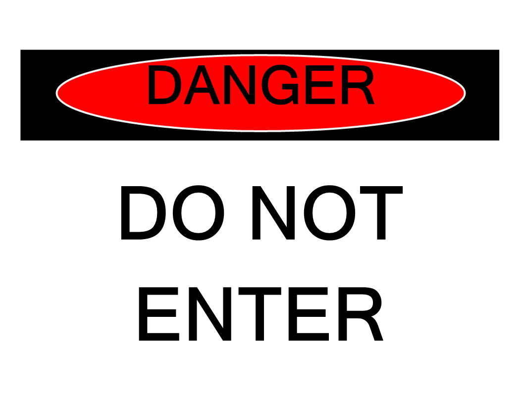 danger sign template