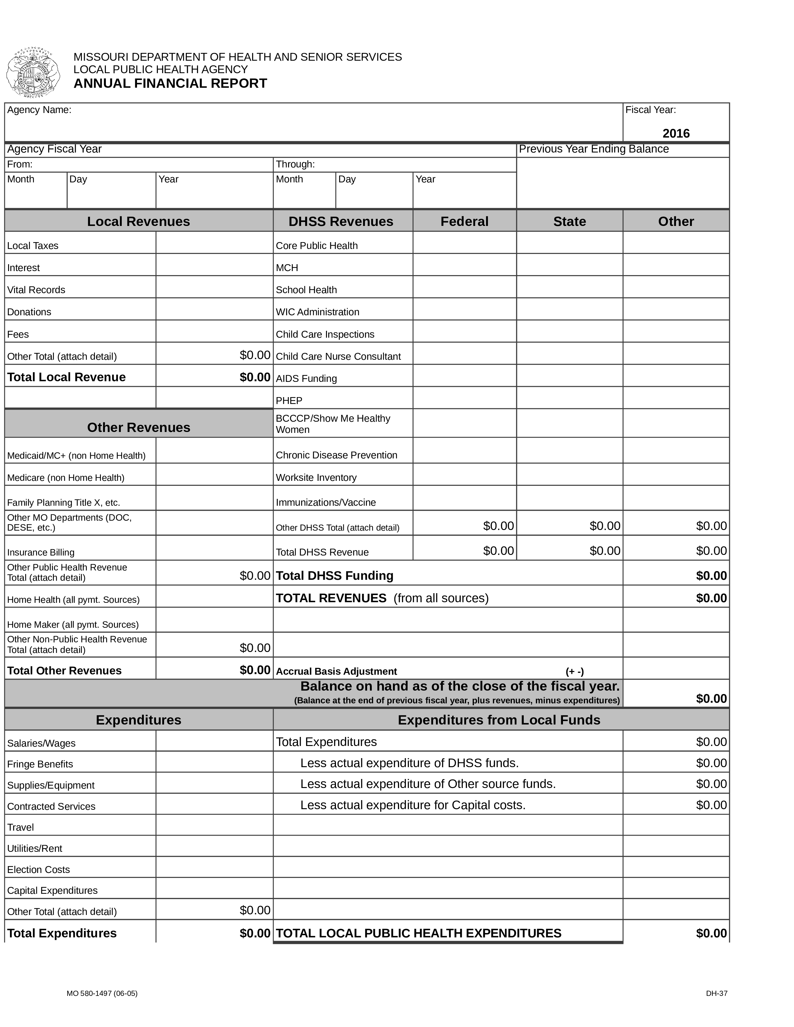 Financial Annual Report 模板