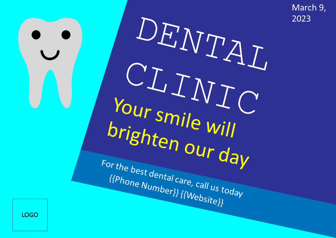 dental flyer sample template