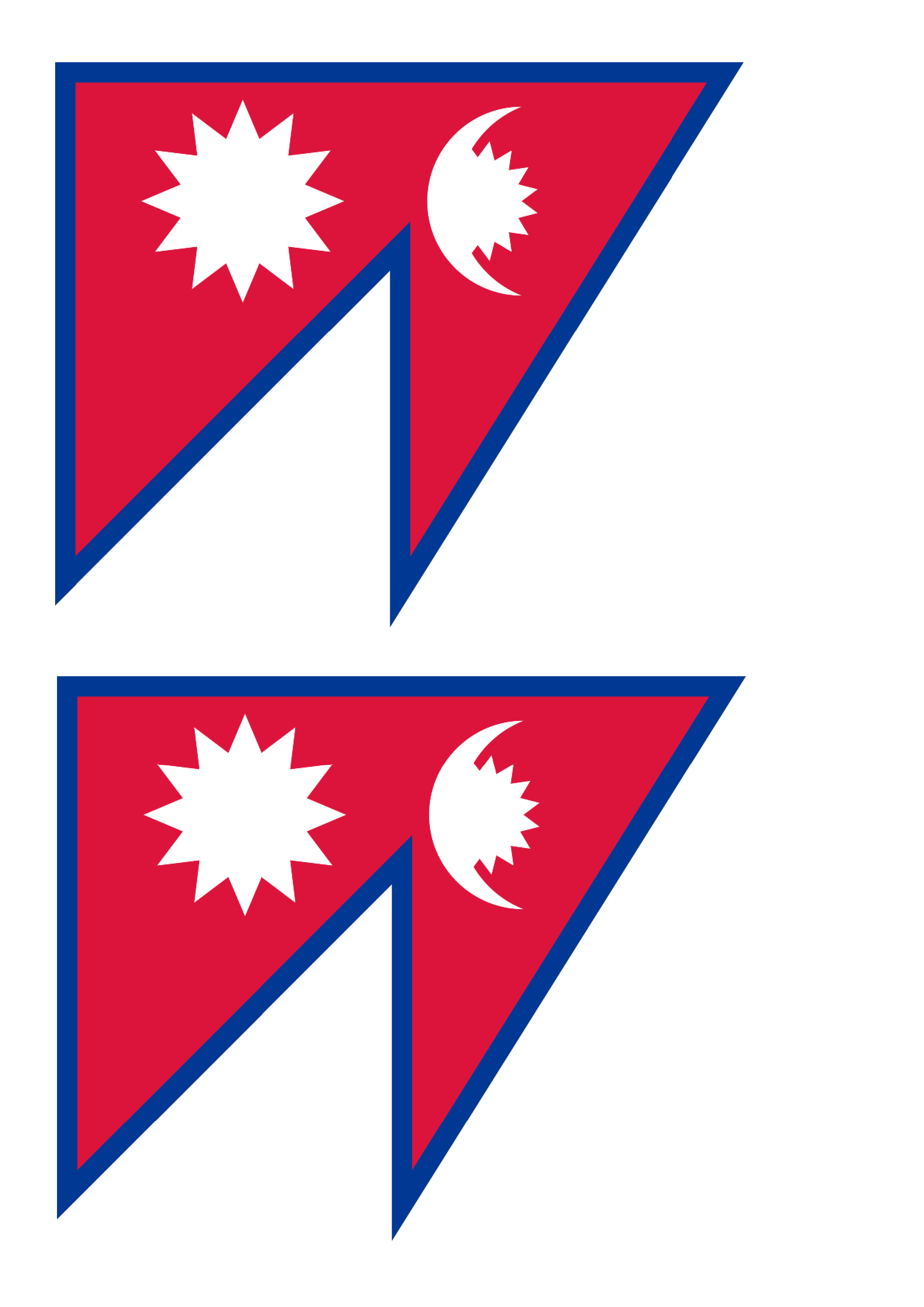 Nepal Flag | Templates at allbusinesstemplates.com