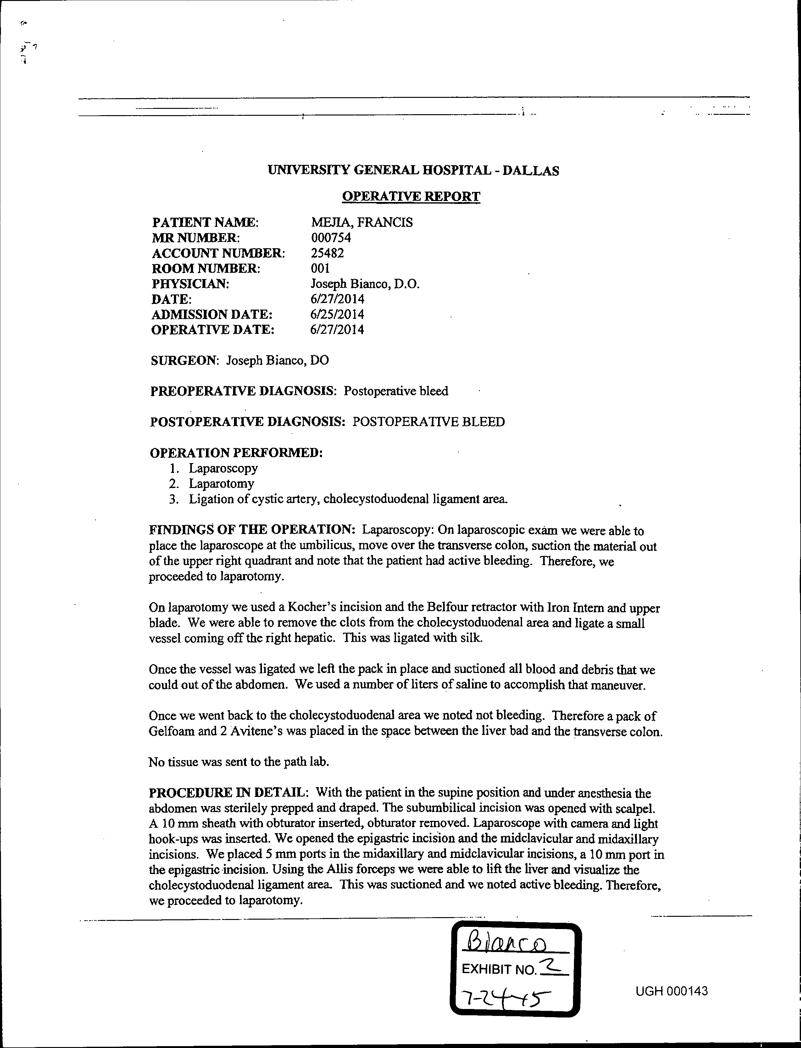 Kostenloses Hospital Operative Report With Regard To Operative Note Template