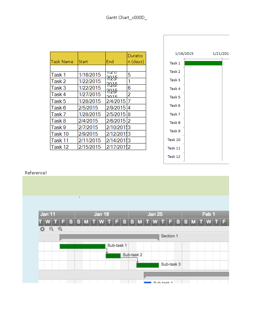 Timeline XLSX Template 模板