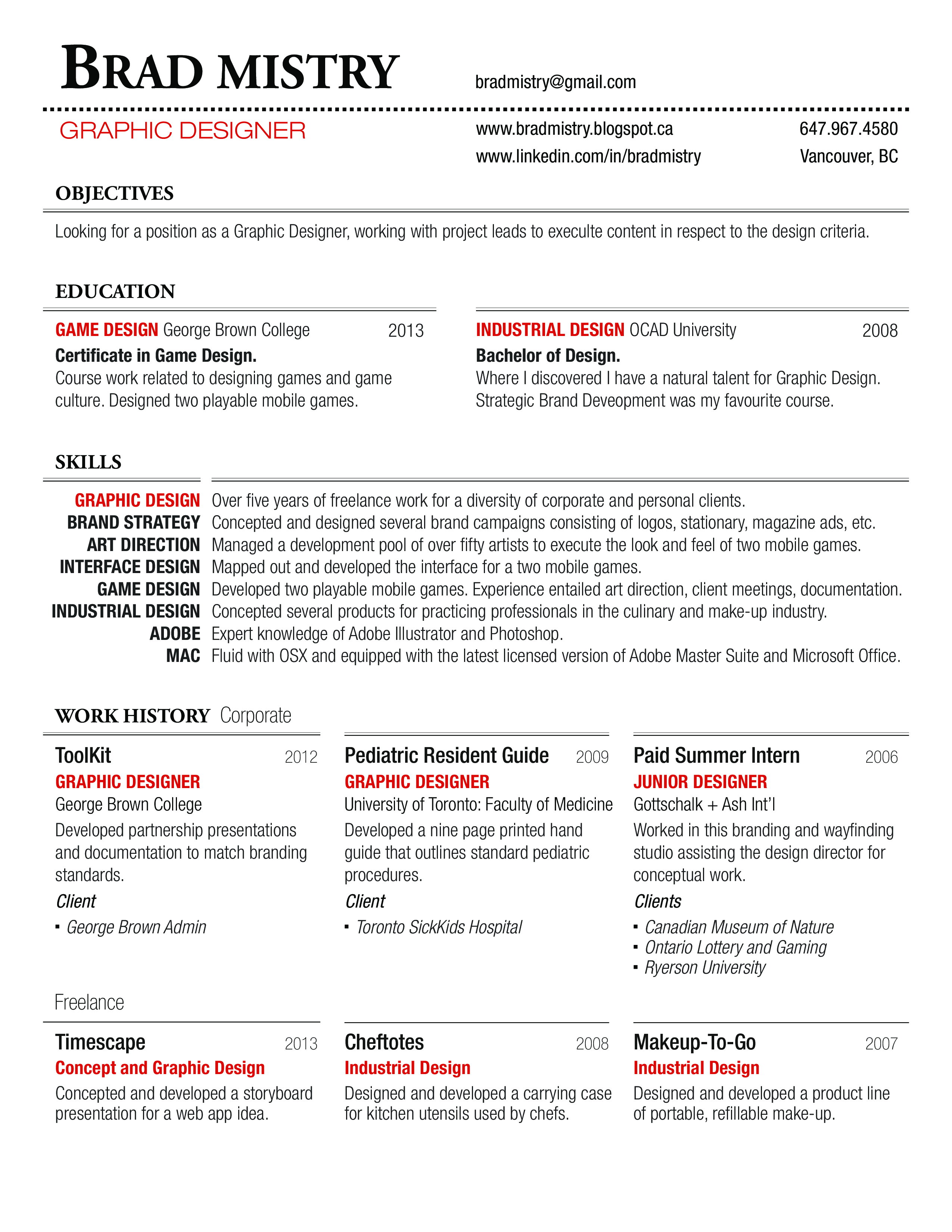 Graphic Designer Skills Resume main image