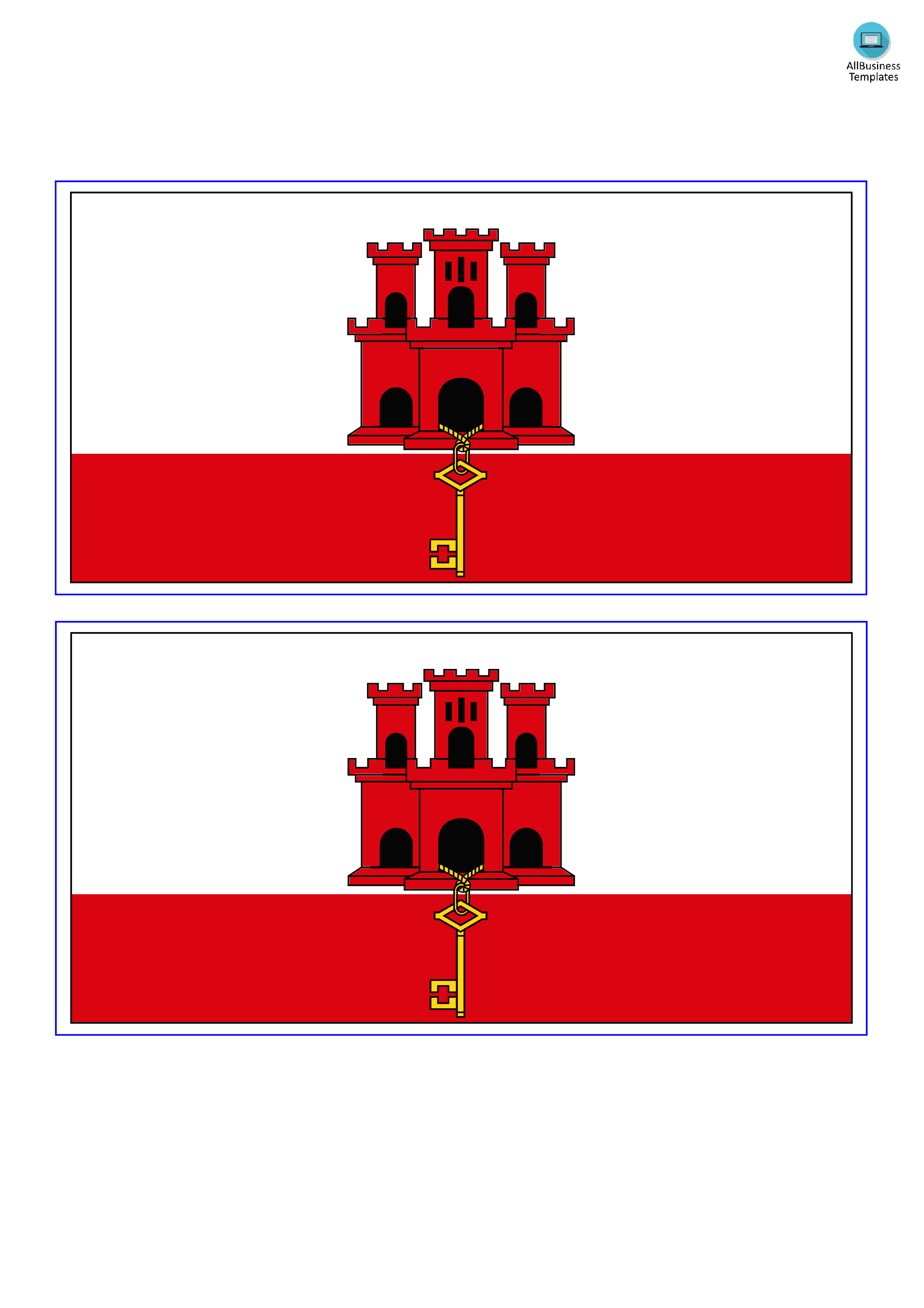 gibraltar flag modèles