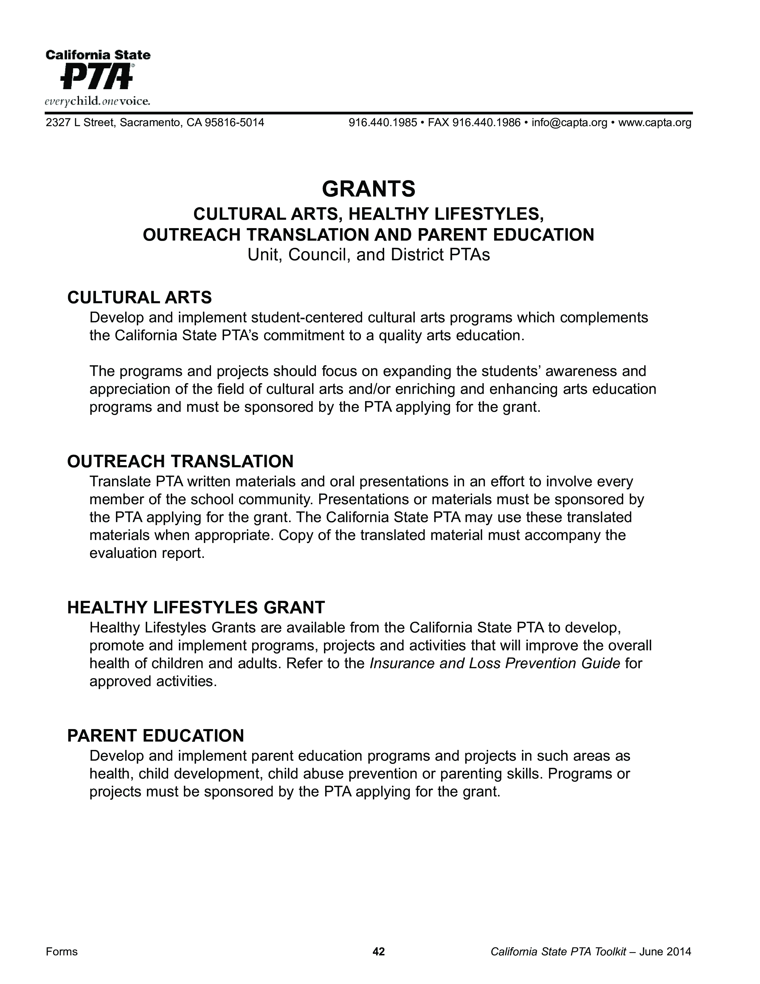 grant application report modèles