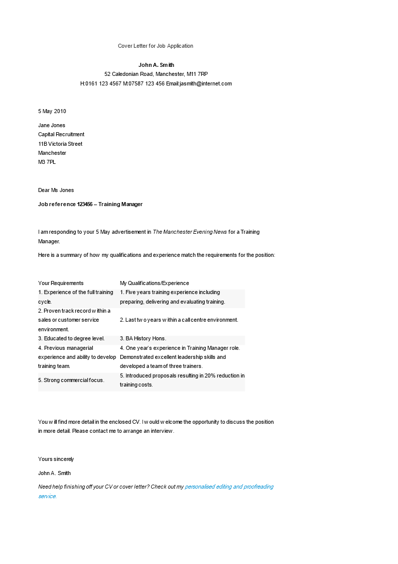 Cover Letter For Job Application In Templates At Allbusinesstemplates Com