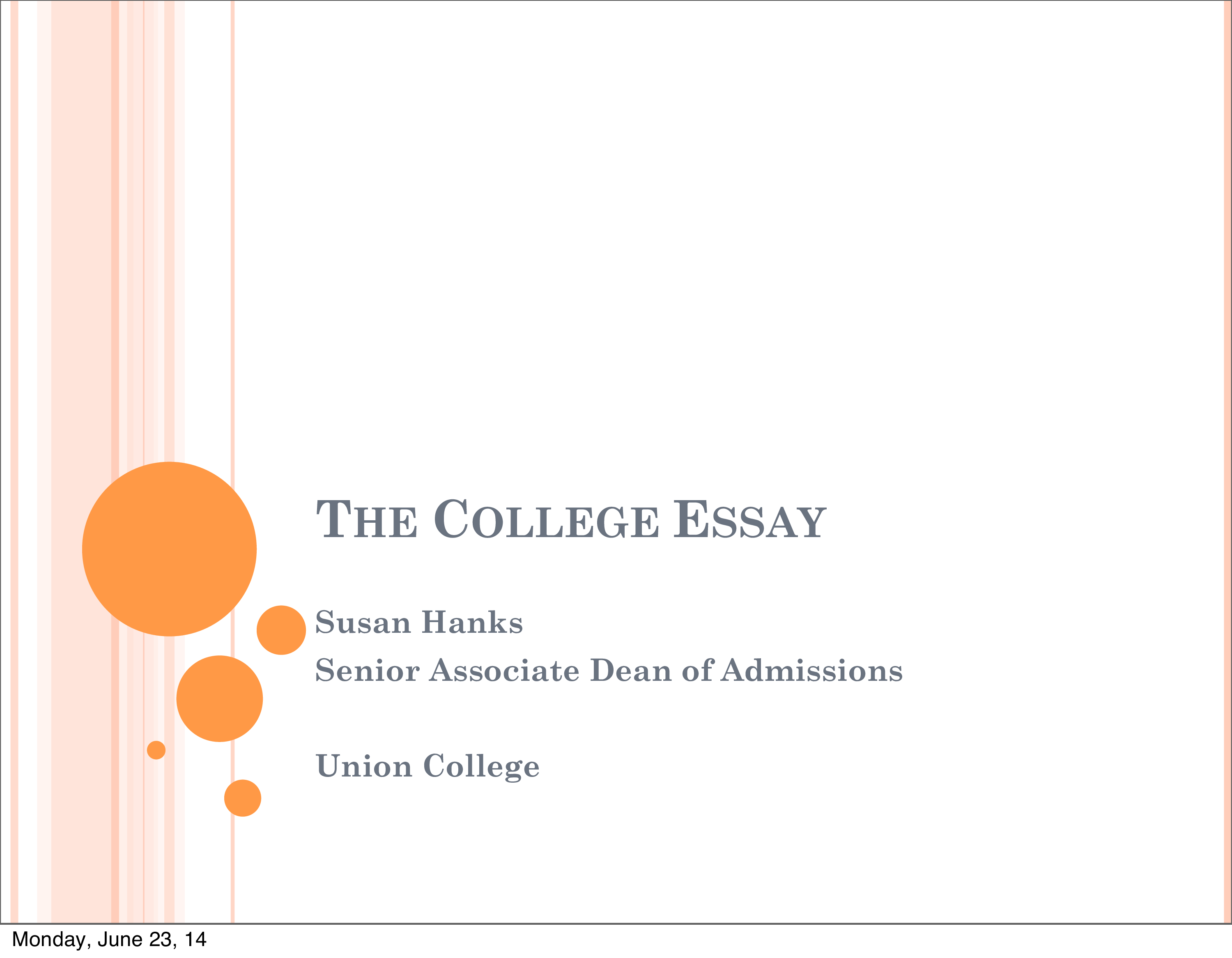 informative essay about college education