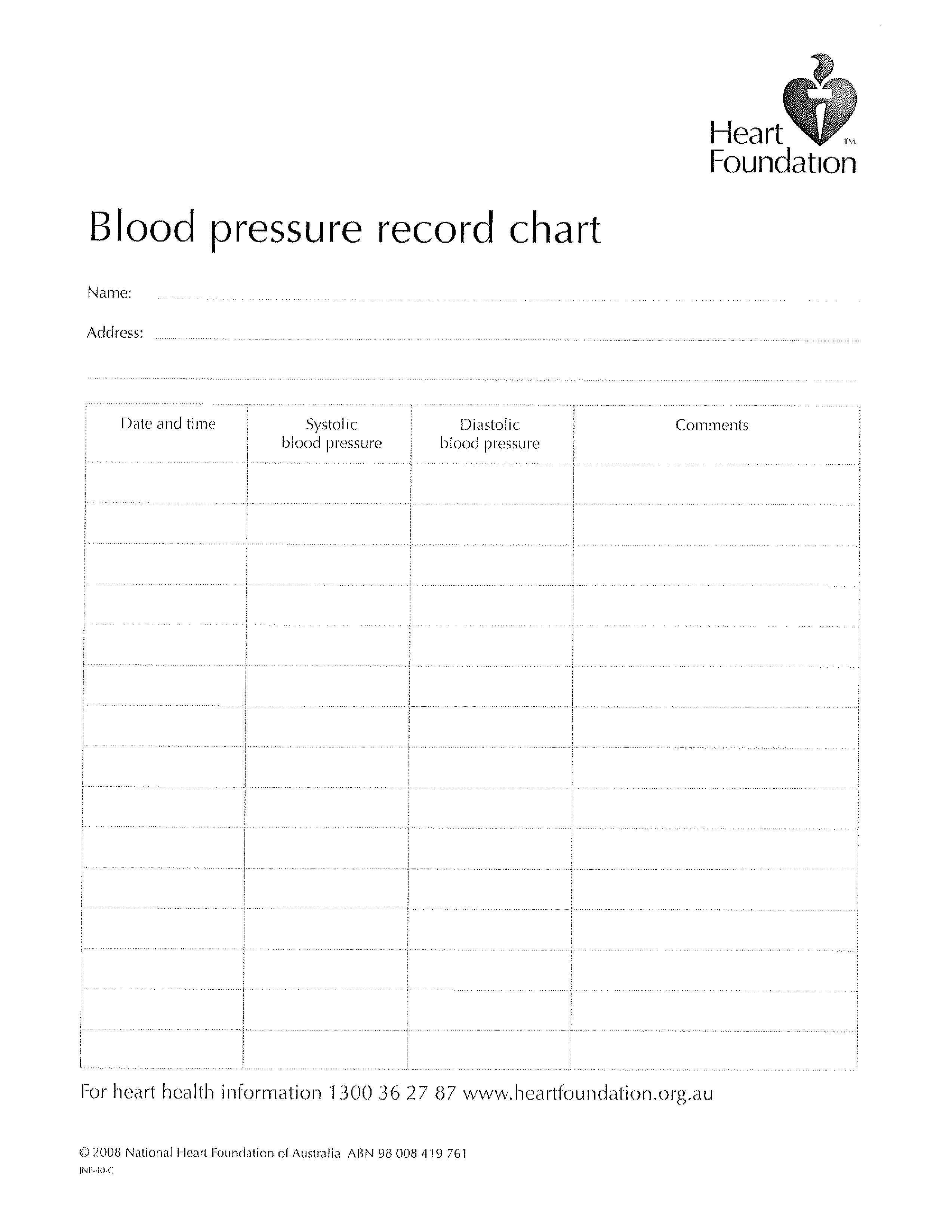 record chart template