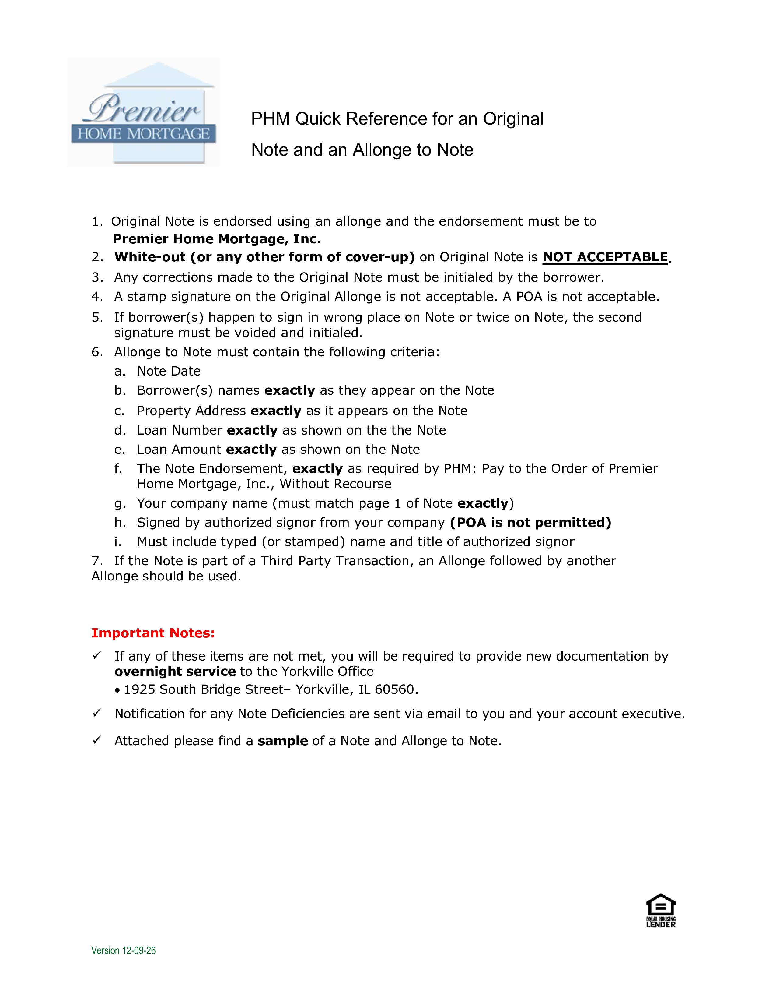 Allonge Mortgage Note Sample 模板