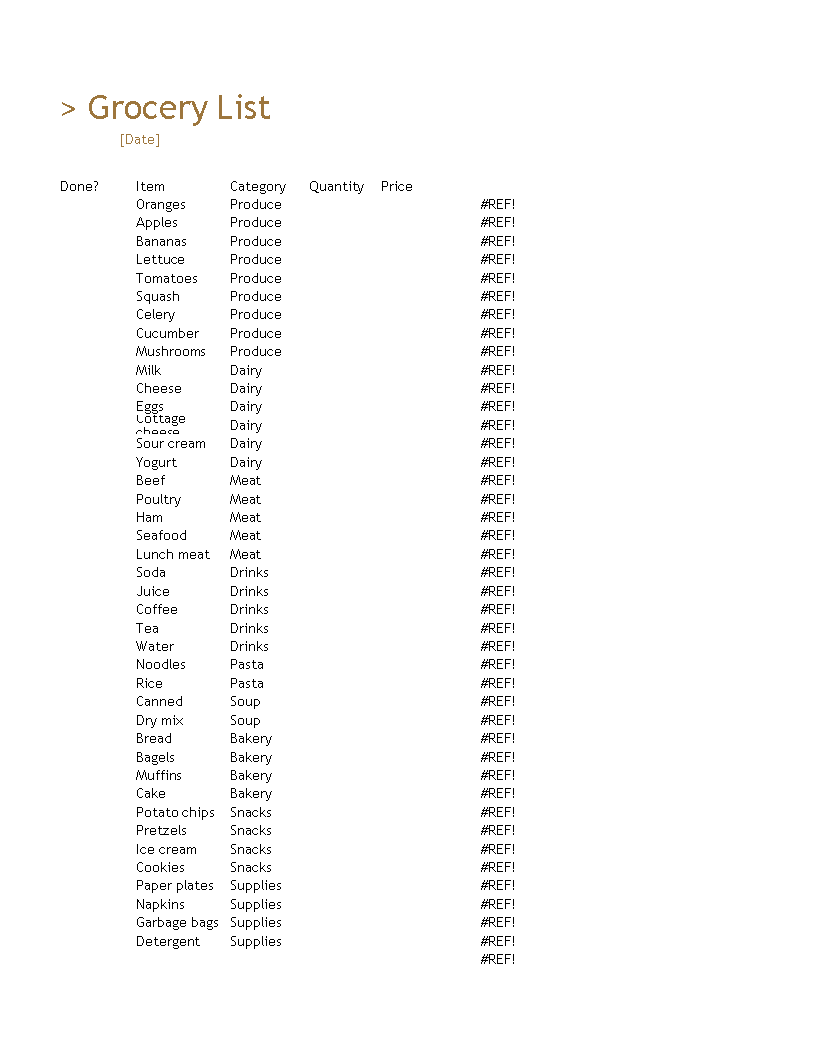 Grocery Inventory main image